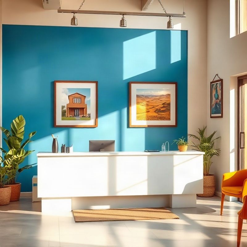 Interior of the Sparkwswift boutique real estate office in Kitale